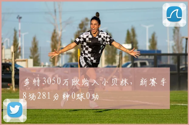 多特3050万欧购入小贝林，新赛季8场281分钟0球0助